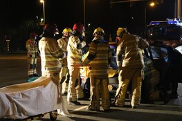 Beknelde automobilist door brandweer bevrijd bij ongeval Bussum