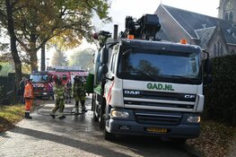 Brand in vuilniswagen in Blaricum