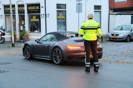 Flinke botsing met Porsche in Bussum