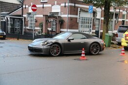 Flinke botsing met Porsche in Bussum