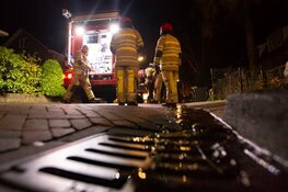 Bankstel in brand gestoken in Huizen