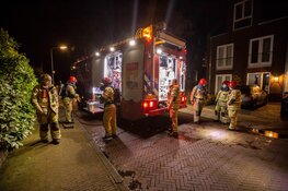 Bankstel in brand gestoken in Huizen