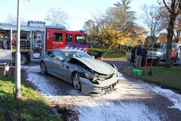 Ferrari totall loss na ongeval in Laren