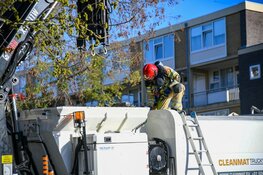 Kleine brand in vuilniswagen in Hilversum