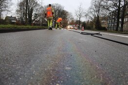 Brandstofspoor op Brinklaan Bussum