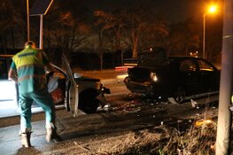 Veel schade na ongeval in Bussum