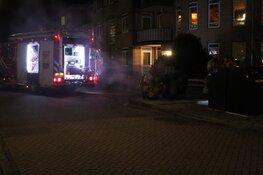 Brand in ondergrondse container in Huizen