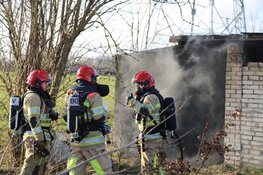 Brand in schuur in Muiderberg