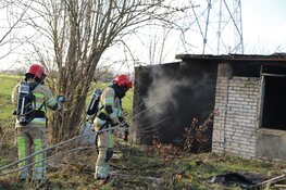 Brand in schuur in Muiderberg