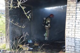 Brand in schuur in Muiderberg