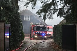 Brand in woning Laren