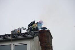Brand op zolder van woning in Naarden