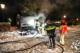 Aanhanger in brand in Loosdrecht
