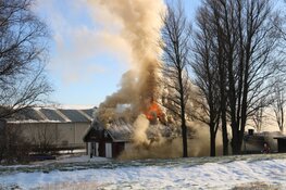 Flinke brand in scoutinggebouw Naarden