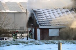 Flinke brand in scoutinggebouw Naarden