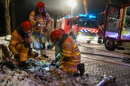 Brand op rieten dak in Blaricum