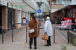 Winkelcentrum afgesloten vanwege storm