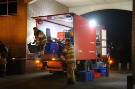 Brand in portiekwoning in Huizen