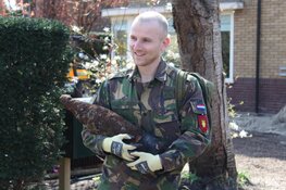 Explosief gevonden in een achtertuin in Huizen