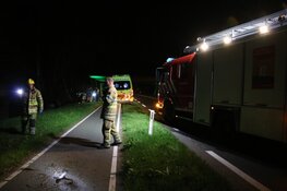 Auto na crash achter gelaten in Hilversum