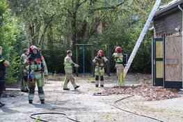Brand bij leegstaande school in Bussum