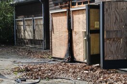 Brand bij leegstaande school in Bussum