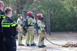 Brand bij leegstaande school in Bussum