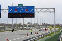 Ernstig ongeval op de A6 bij Naarden