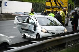 Ongeval met drie voertuigen op A1 bij Laren