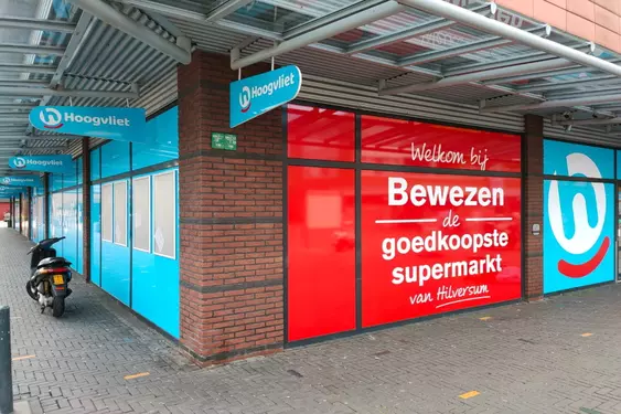 Binnenkort shoppen klanten in de vernieuwde Hoogvliet supermarkt Seinstraat