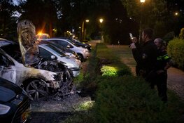 Autobrand in Blaricum, politie maakt plaats delict