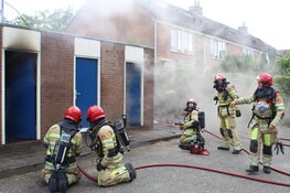 Brand in schuur in Huizen