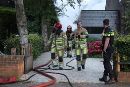 Brand in schuur in Naarden