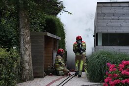 Brand in schuur in Naarden