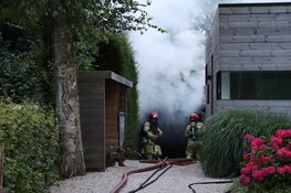 Brand in schuur in Naarden