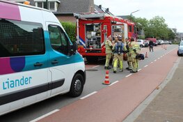 Gaslek in de Botterstraat in Huizen