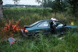Weg afgesloten in Kortenhoef na botsing