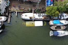Boot gezonken bij Weesp