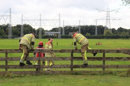 Groot gaslek in weiland Muiderberg