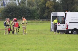 Groot gaslek in weiland Muiderberg