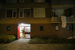 Brand in portiek in Hilversum