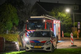 Brand in portiek in Hilversum