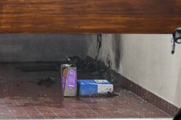 Brand in portiek in Hilversum