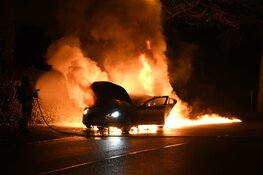 Jaguar in brand in Bussum