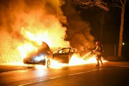 Jaguar in brand in Bussum
