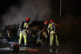 Jaguar in brand in Bussum