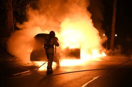 Jaguar in brand in Bussum