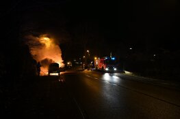 Jaguar in brand in Bussum