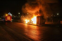 Containerbrand Blaricum snel onder controle