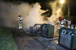 Containerbrand Blaricum snel onder controle